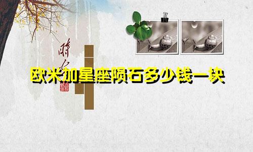 欧米加星座陨石多少钱一块