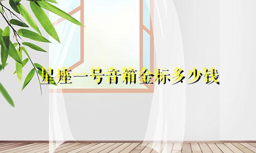 星座一号音箱金标多少钱