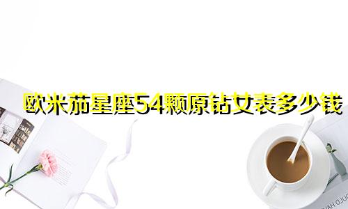 欧米茄星座54颗原钻女表多少钱