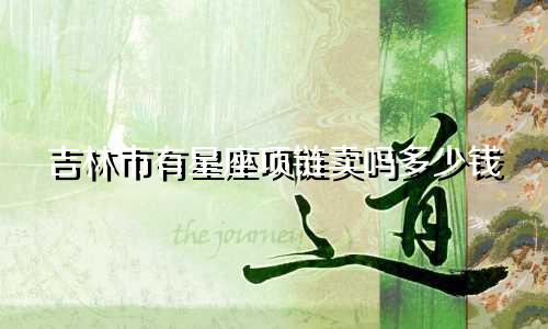 吉林市有星座项链卖吗多少钱