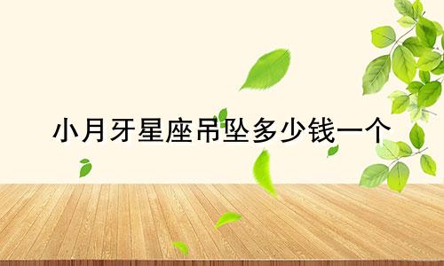 小月牙星座吊坠多少钱一个