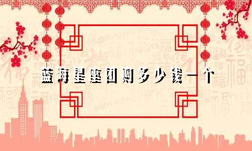 蓝海星座团购多少钱一个