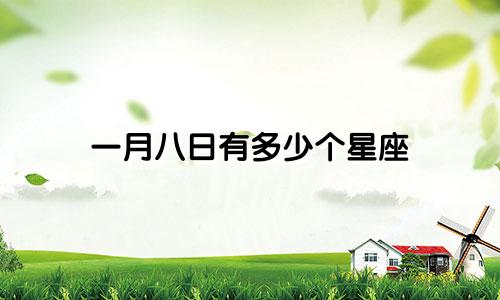 一月八日有多少个星座