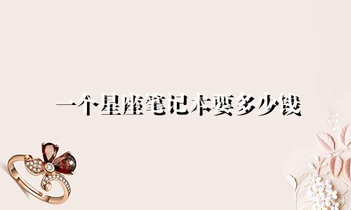 一个星座笔记本要多少钱