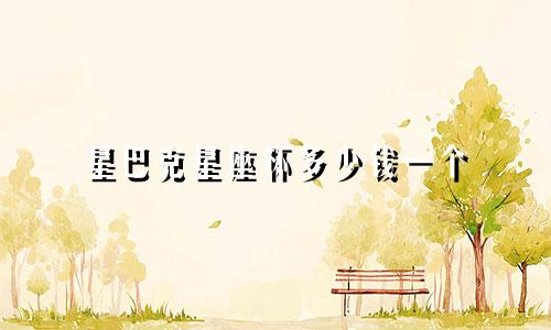 星巴克星座杯多少钱一个