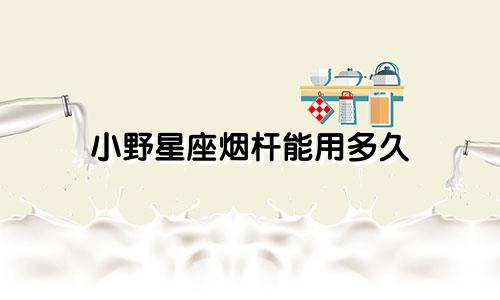 小野星座烟杆能用多久