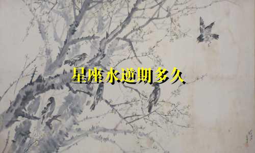 星座水逆期多久