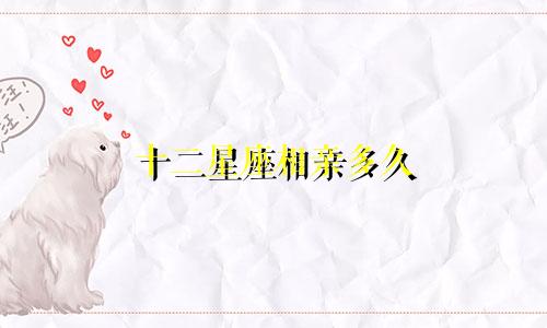 十二星座相亲多久