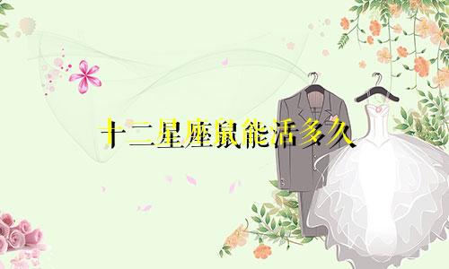 十二星座鼠能活多久