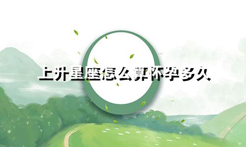 上升星座怎么算怀孕多久
