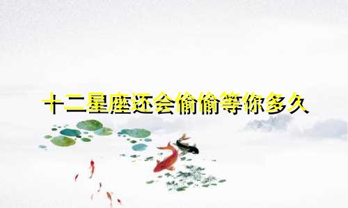 十二星座还会偷偷等你多久