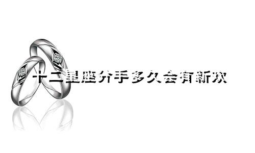 十二星座分手多久会有新欢