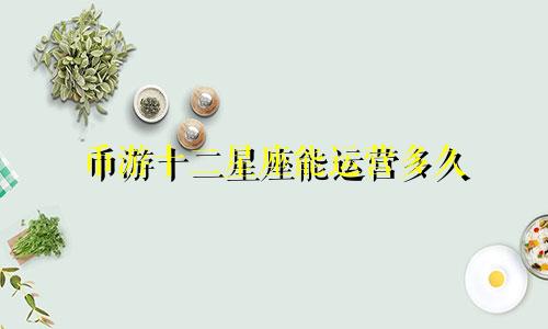 币游十二星座能运营多久