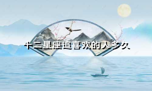 十二星座追喜欢的人多久