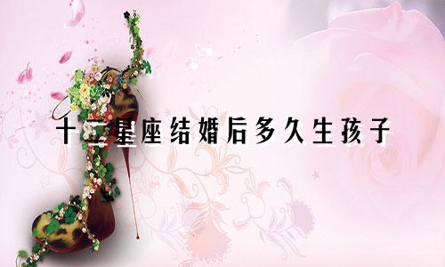 十二星座结婚后多久生孩子