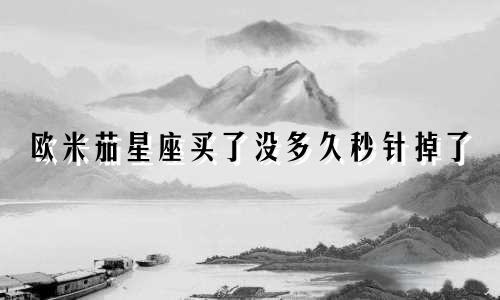 欧米茄星座买了没多久秒针掉了