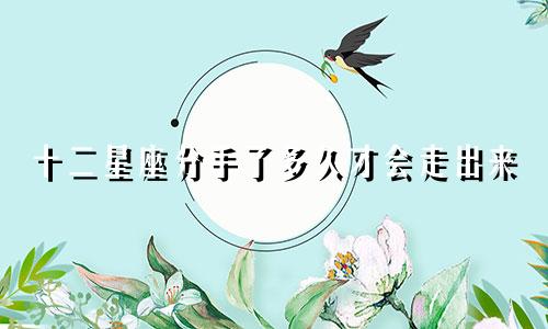 十二星座分手了多久才会走出来