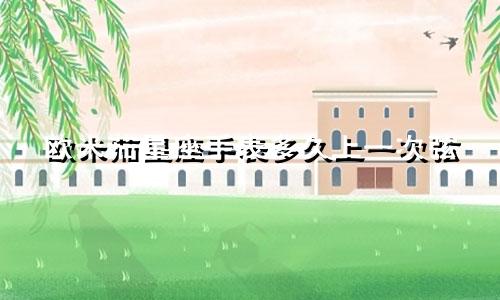 欧米茄星座手表多久上一次弦