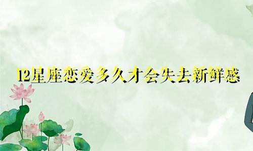 12星座恋爱多久才会失去新鲜感