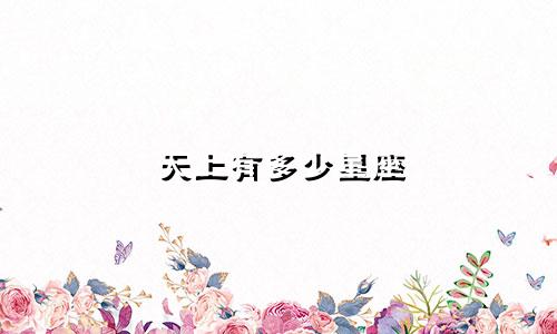 天上有多少星座