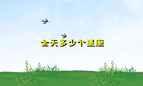 全天多少个星座