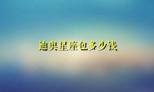 迪奥星座包多少钱