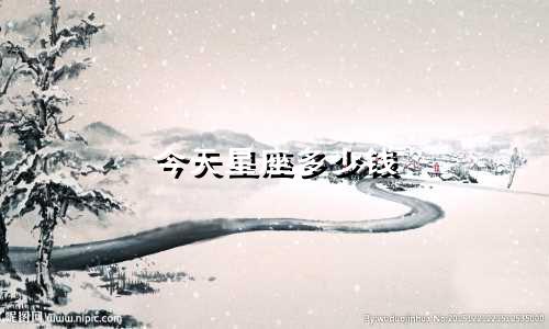 今天星座多少钱