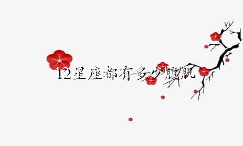 12星座都有多少腹肌