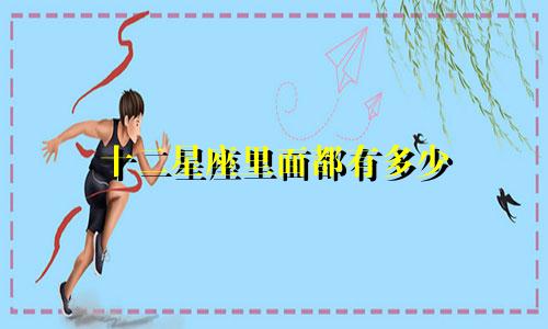 十二星座里面都有多少