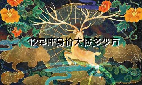 12星座身价大概多少万