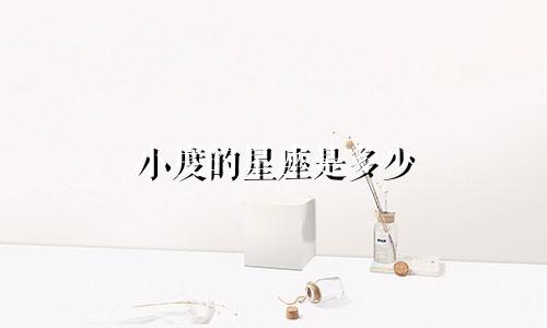 小度的星座是多少
