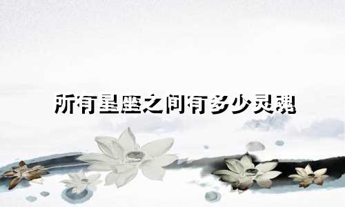 所有星座之间有多少灵魂