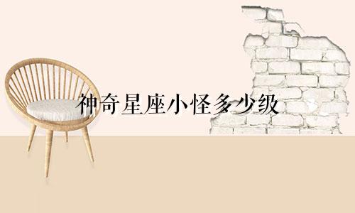 神奇星座小怪多少级