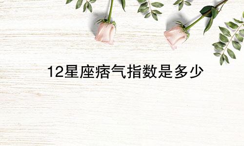 12星座痞气指数是多少