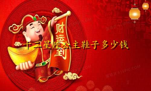 十二星座公主鞋子多少钱