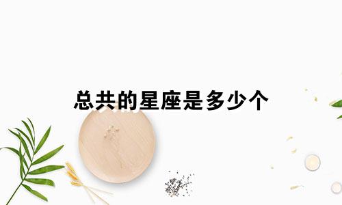 总共的星座是多少个