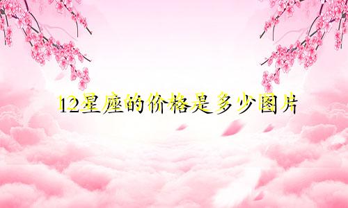 12星座的价格是多少图片