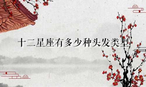 十二星座有多少种头发类型