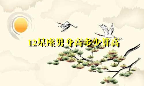12星座男身高多少算高