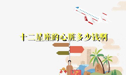 十二星座的心脏多少钱啊