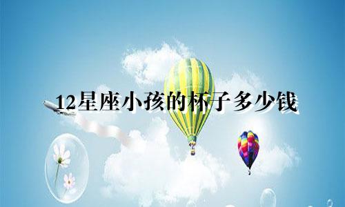 12星座小孩的杯子多少钱
