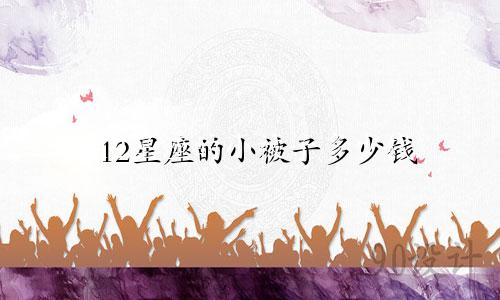 12星座的小被子多少钱