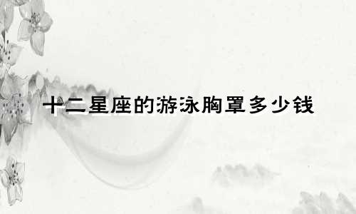 十二星座的游泳胸罩多少钱