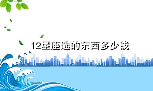 12星座选的东西多少钱