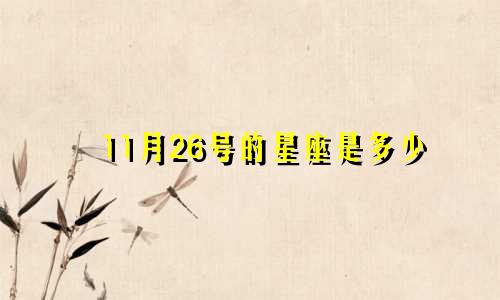 11月26号的星座是多少