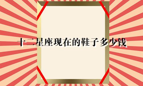 十二星座现在的鞋子多少钱