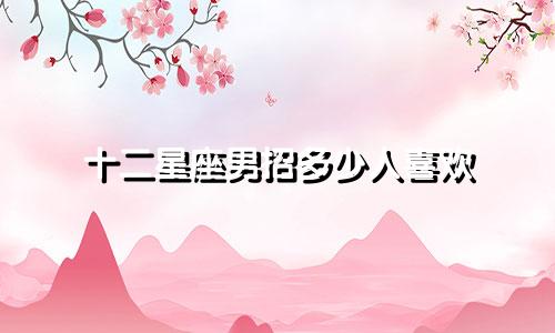 十二星座男招多少人喜欢