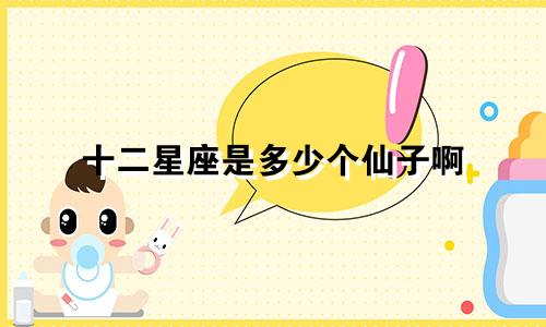 十二星座是多少个仙子啊