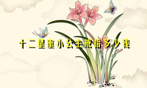 十二星座小公主戒指多少钱