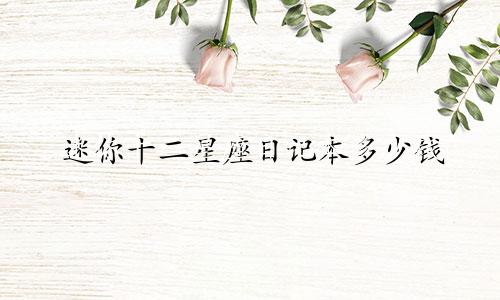 迷你十二星座日记本多少钱